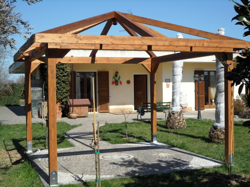 Futurtenda » gazebo in legno lamellare Gazebo legno lamellare